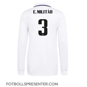 Real Madrid Eder Militao #3 Hemma Matchtröja 2022-23 Långärmad
